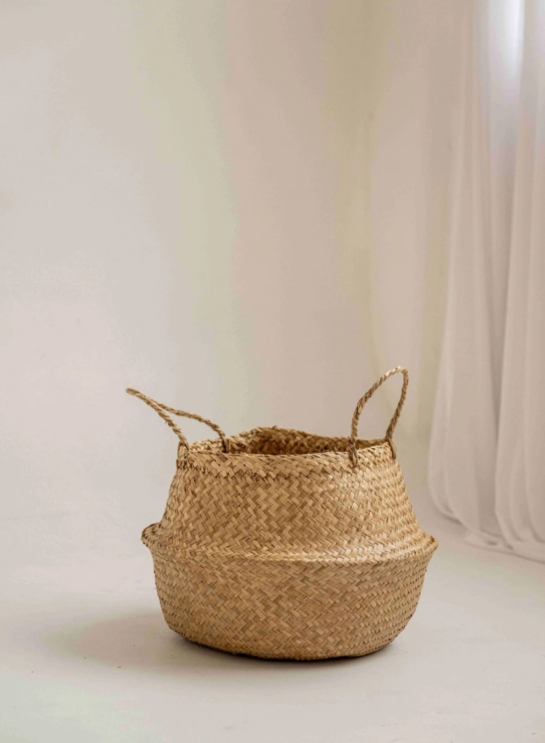 Cesto de fibra con asas S