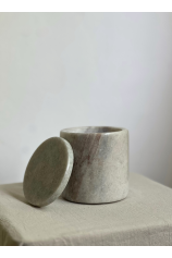 Contenedor de Mármol con Tapa Aria